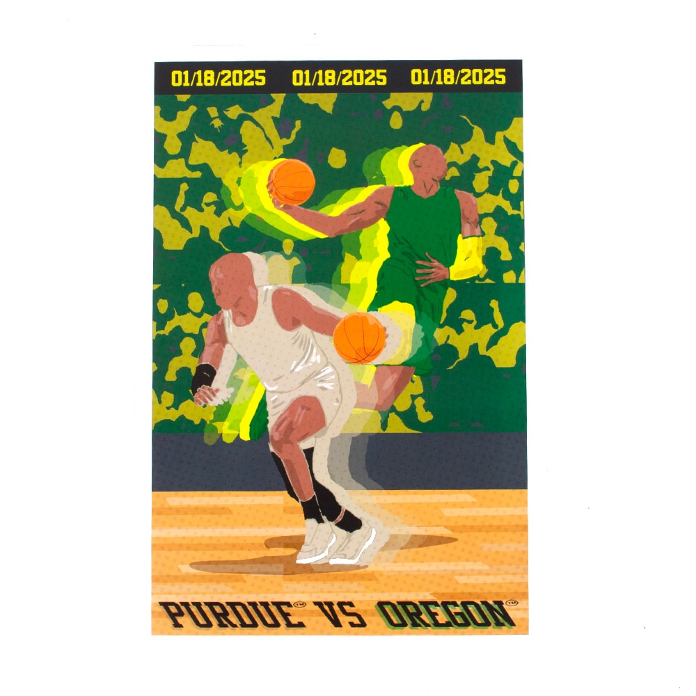 Ducks Spirit, Posters, Gifts, 12"x18", Basketball, Purdue Game, 916360